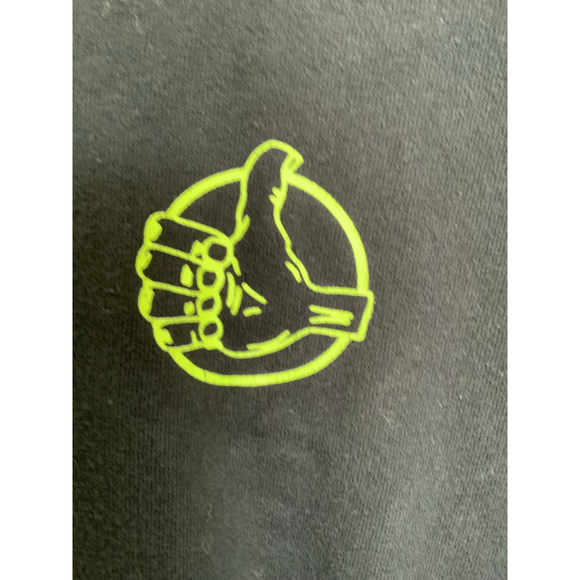 Vans Long Sleeve Tee Black Neon Green Large - Picture 3 of 5